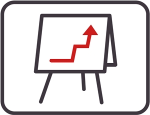 Icon Datentyp Fortbildungen Icon Fortbildungen Flipchart