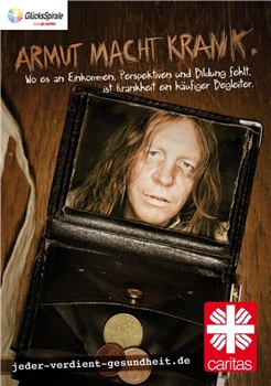 Plakat 2012 - Süchtiger (hoch) Kampagnen-Plakat 2012. Motiv: Suchtkranker Mann