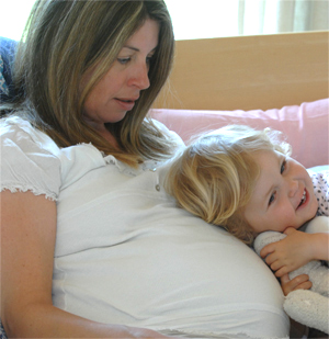 Hebamme bei der Arbeit