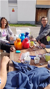 Maria Schmelz und Gerhard Zeck vom Drogenkontaktladen Talk Inn in Kempten Maria Schmelz und Gerhard Zeck vom Drogenkontaktladen Talk Inn in Kempten