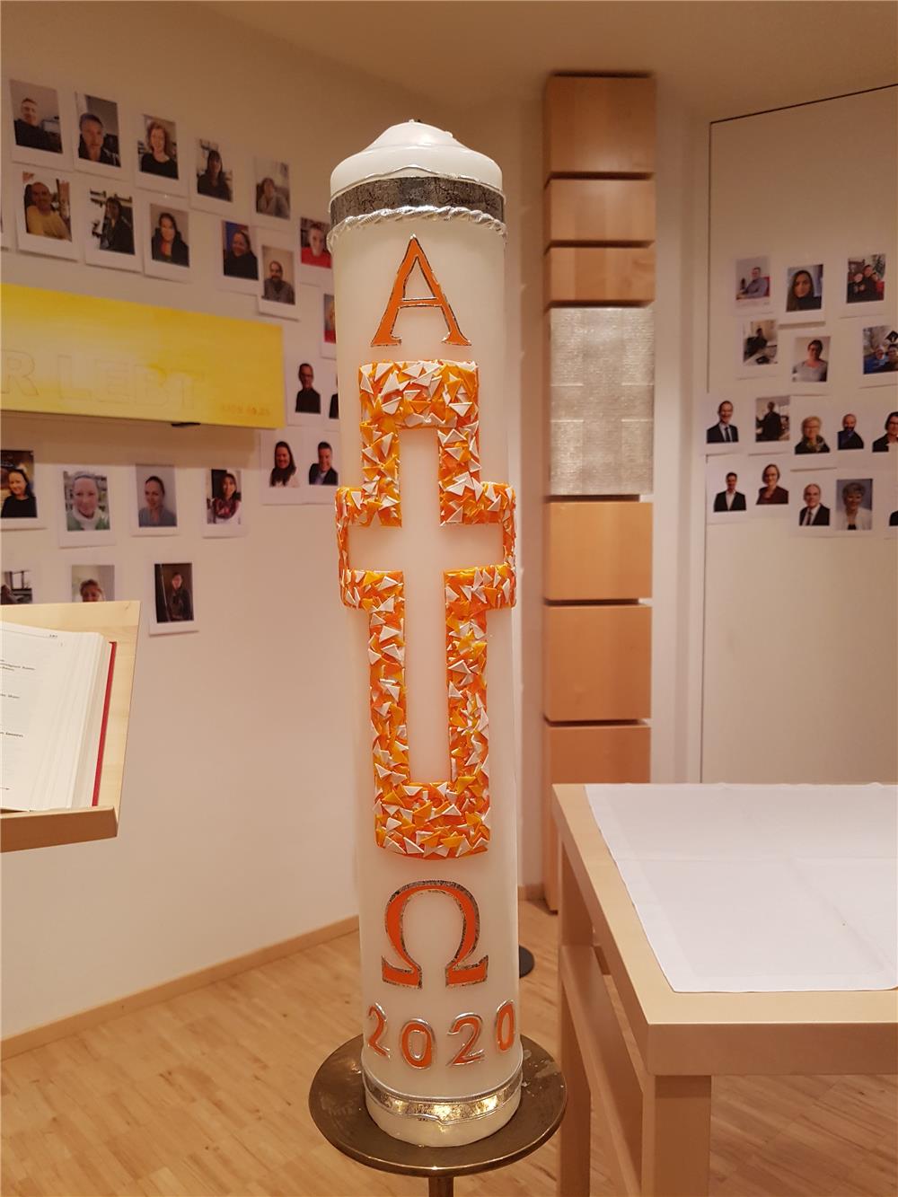 Osterkerze 2020 aus Lauingen - Elisabethenstiftung