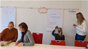 Arbeiten im Seminarraum Workshop im Seminarraum