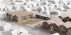 049-2022_Tageshospiz Auf dem Bild sehen Sie den Bauplan für das Tageshospiz St. Josef im Gronauer Stadtteil Epe.