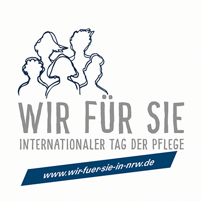 Banner zur Initiative 'Wir für Sie' der LAG Freie Wohlfahrtspflege NRW zum Internationalen Tag der Pflege 2015