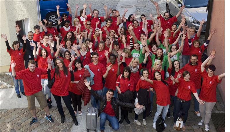 Die 70 Auszubildende lernten an diesem Tag auch die Zentrale des Diözesan-Caritasverbandes kennen.