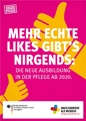 Ausbildungsoffensive „Mach Karriere als Mensch" Plakat Ausbildungsoffensive „Mach Karriere als Mensch"