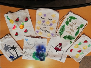 Bemalte Taschen Bemalte Taschen