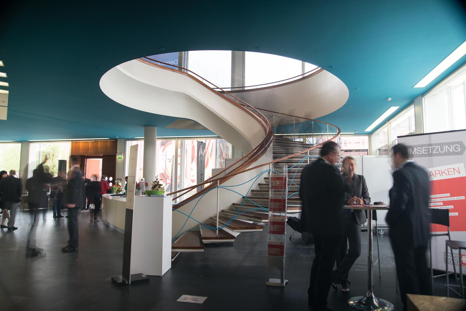 Treppenaufgang im bcc beim Caritaskongress 2016
