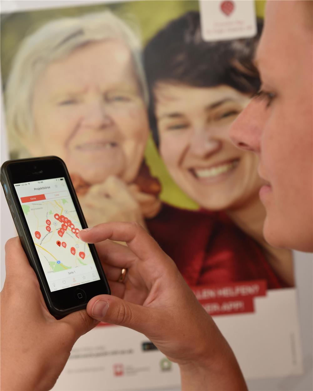 Anpacker-App im Einsatz