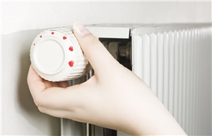 Heizung mit Herz Heizungs-Regelknauf mit Herzen statt Stufenzahlen