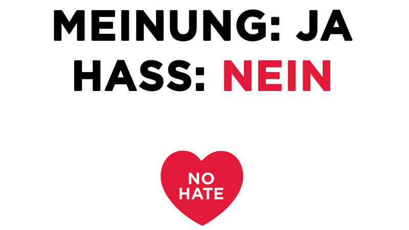 NoHate-Speech: Meinung: Ja, Hass: Nein