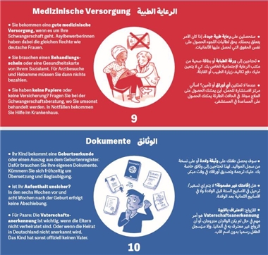 Schwanger in Deutschland - Broschüre Screenshot Teil 2 Schwanger in Deutschland - Broschüre Screenshot Teil 2