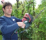 Erich Spielvogel bei der Arbeit Erich Spielvogel bei der Arbeit