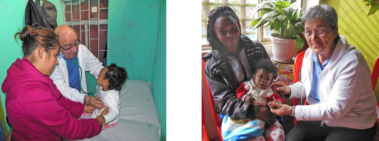 Medizinische und menschliche Zuwendung in Krankenstation