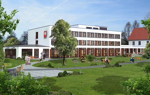 Visualisierung des künftigen Gebäudes