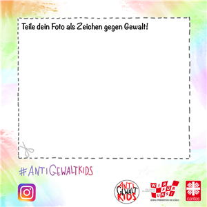 "Anti-Gewalt-Kids!" - Postkarte Postkarte zum Ausschneiden und Bild teilen