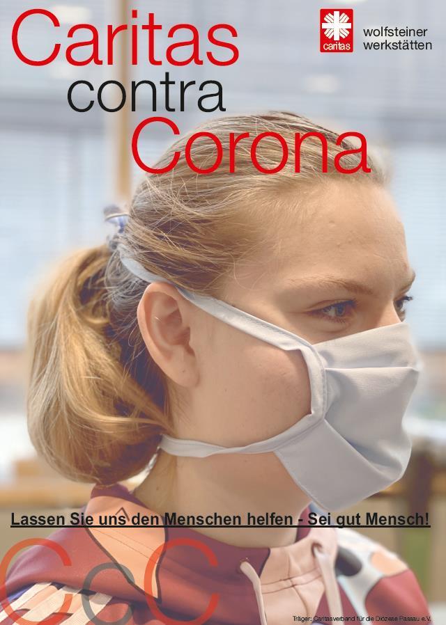 Frau mit Nasen-Mund-Maske