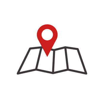 Caritas-Adressen für Hilfe vor Ort Symbol Icon Adressen