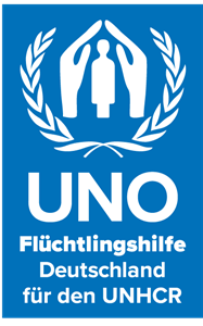 Logo Uno-Fl�chtlingshilfe Hauptlogo der UNO-Fl�chtlingshilfe