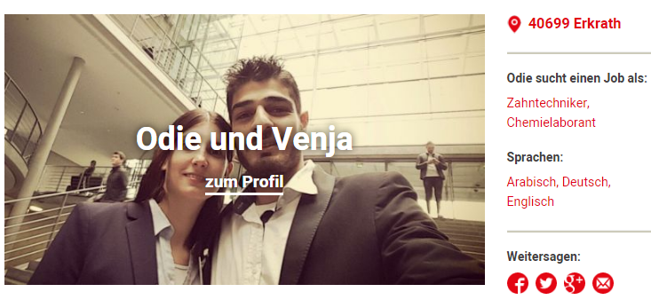 Tandem bei der Aktionswoche 'Werde Türöffner'