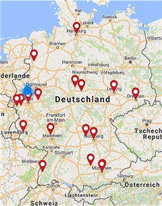 Die 25 Projektstandorte im Überblick Überblick der Projektstandorte