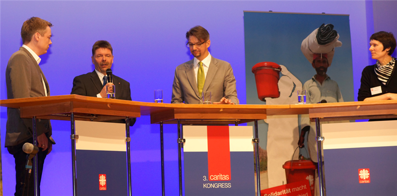 Talkrunde beim Caritaskongress