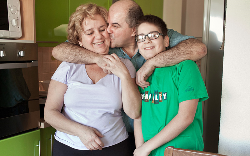 Dreiköpfige Familie