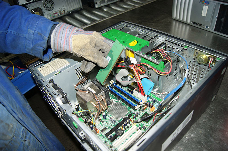 Recycling von Computern
