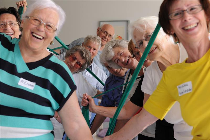 Gymnastikgruppe im Betreuten Wohnen