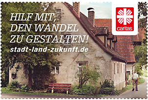 Plakatmotiv der Caritas-Kampagne 2015 - Altes Haus