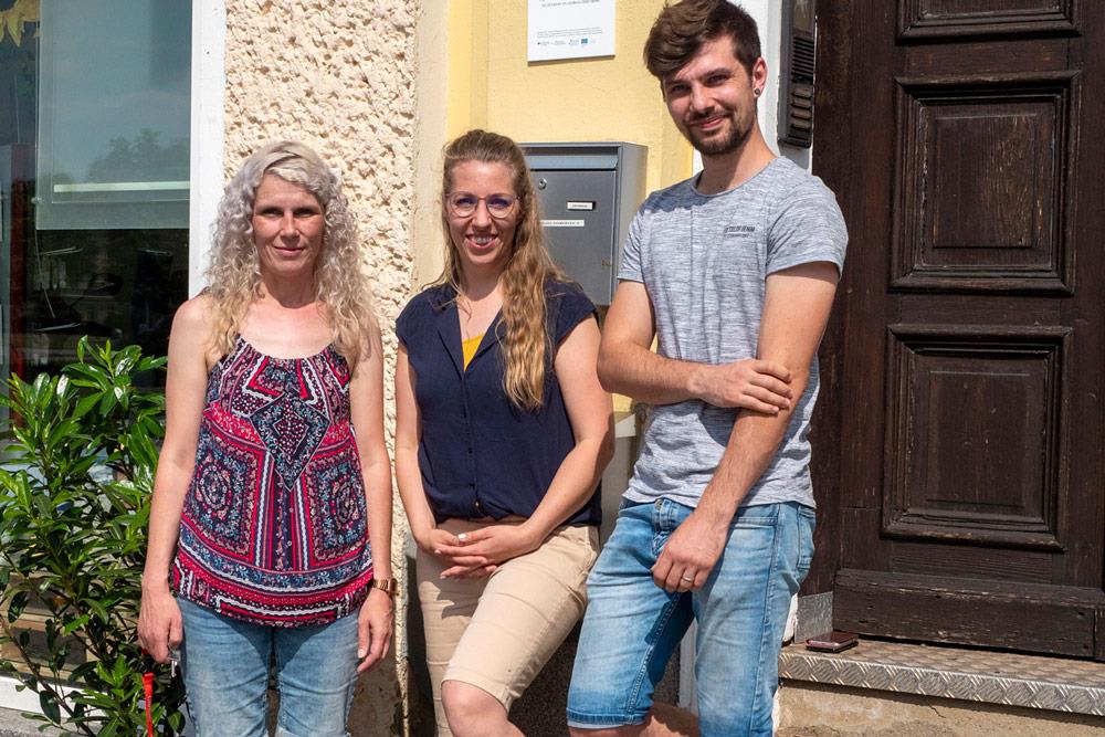 Team aus drei Leuten