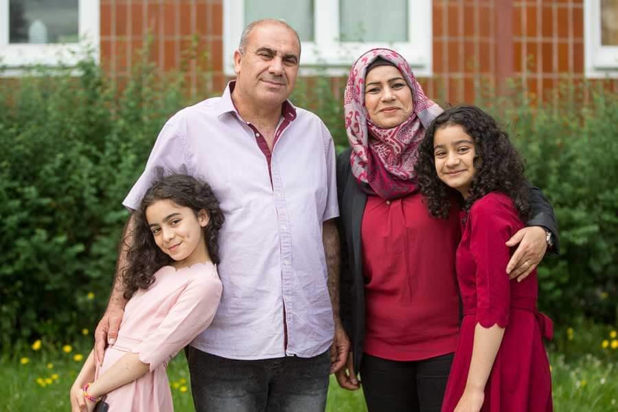 Familie aus Syrien