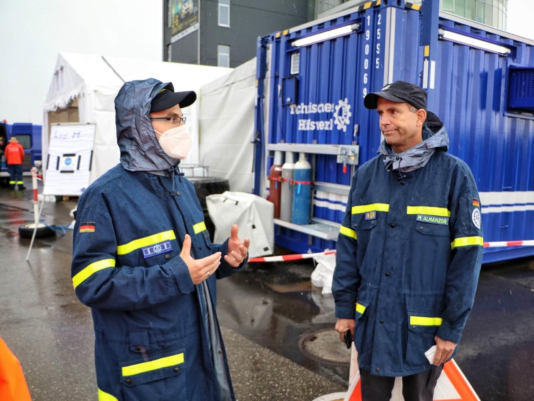 Einsatz im Flutkatastrophen-Gebiet