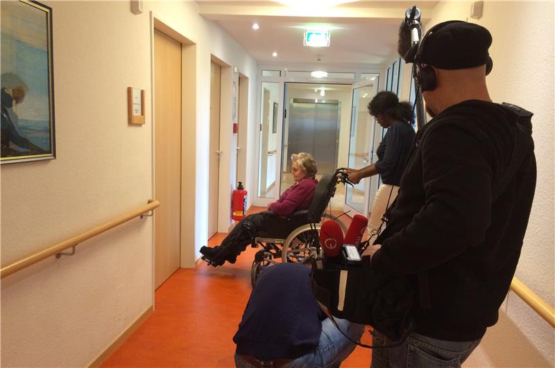 Dreharbeiten buten un binnen im Haus St. Elisabeth