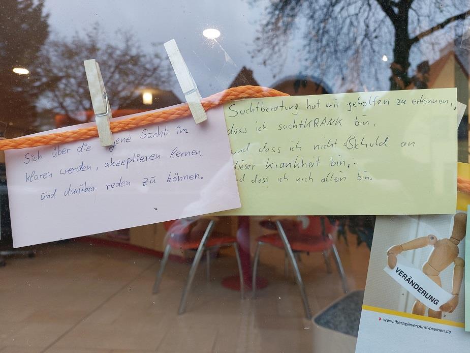 Aktion der Suchtberatung der Caritas Bremen