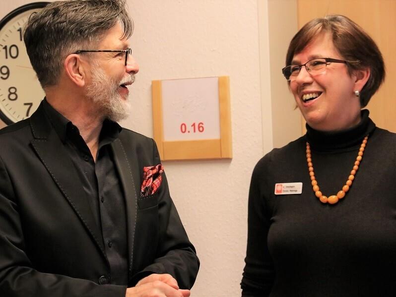 Ausstellung Eva Renken - Sohn Hans-Dieter Renken und Christel Mehrings