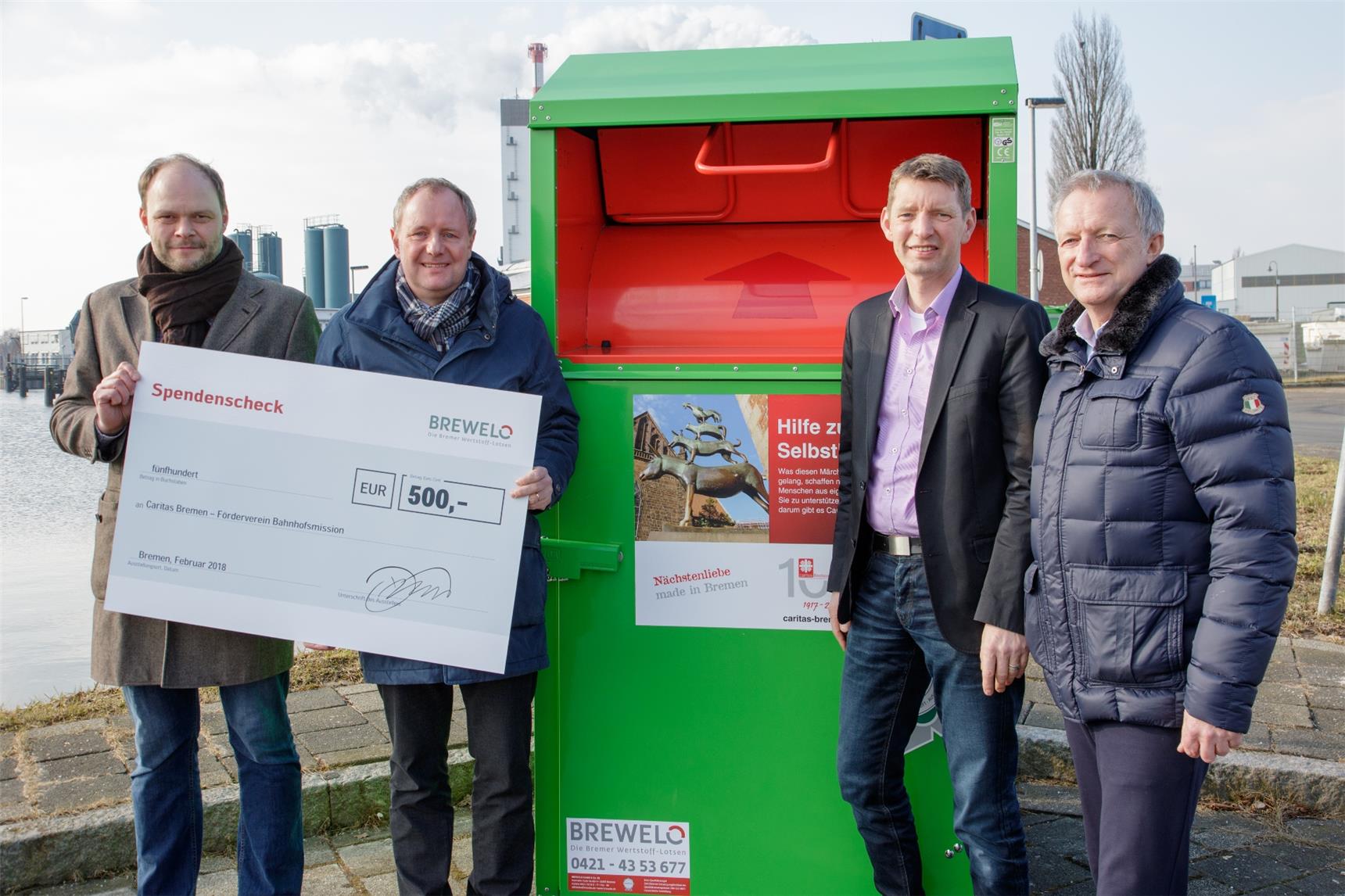 Spendenübergabe BREWELO