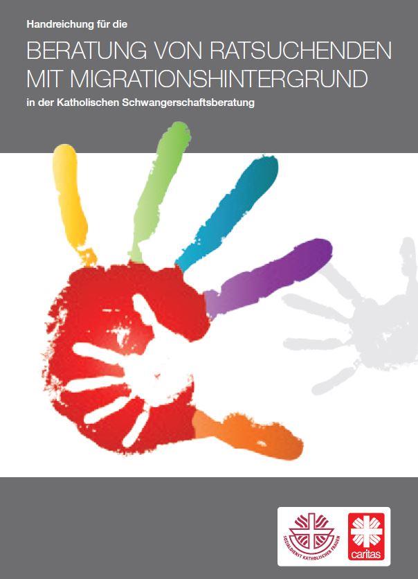 Titelbild der Handreichung für die Beratung von Ratsuchenden mit Migrationshintergrund