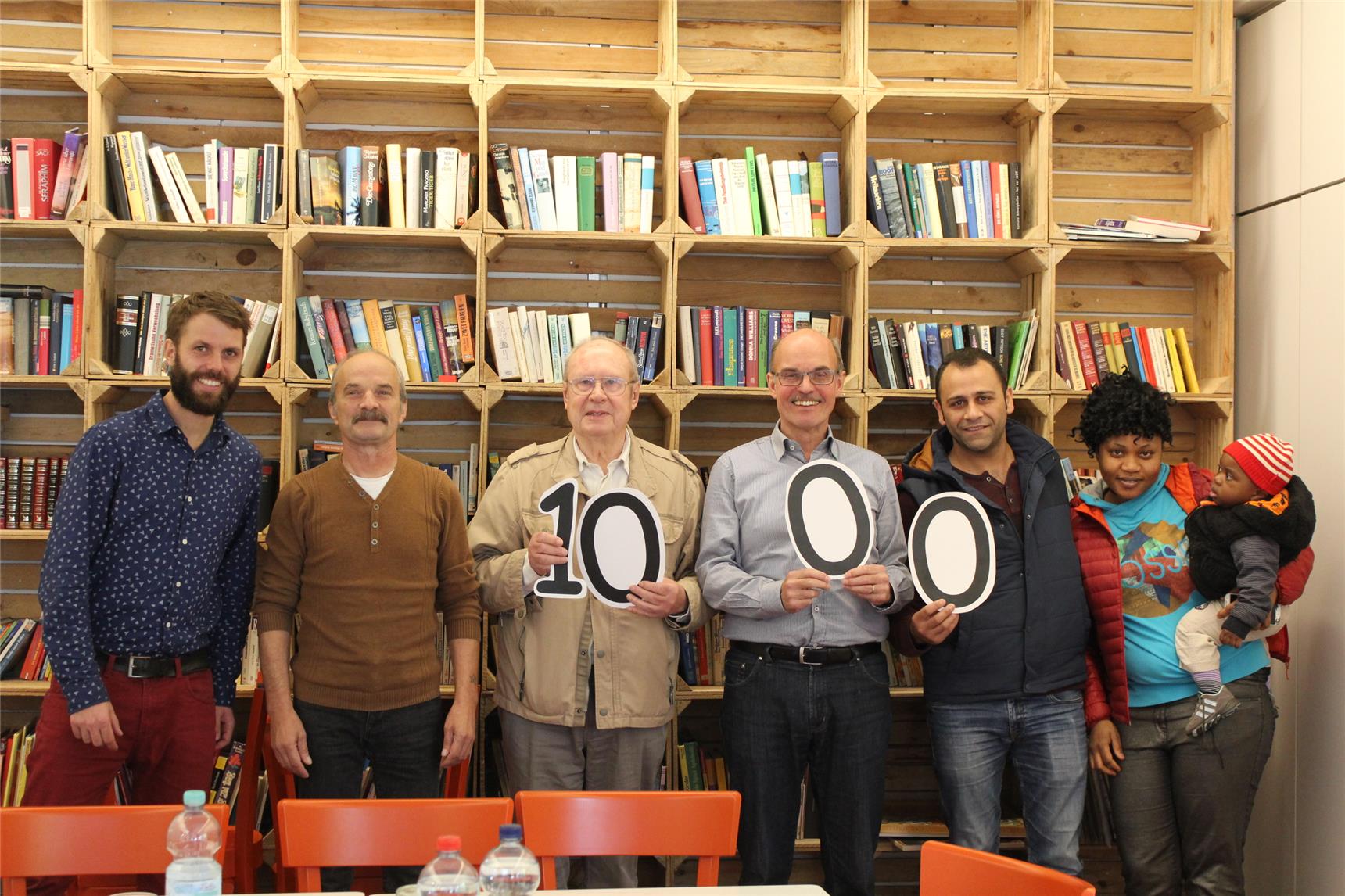 Ehrenamtliche der Böblinger Caritas mit Klienten