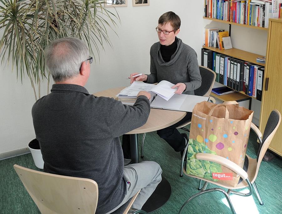 Während einer Beratungssituation