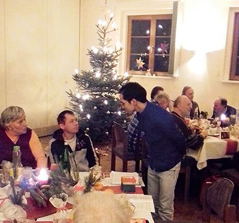 Besucher der Weihnachtsstube in Görlitz 2017