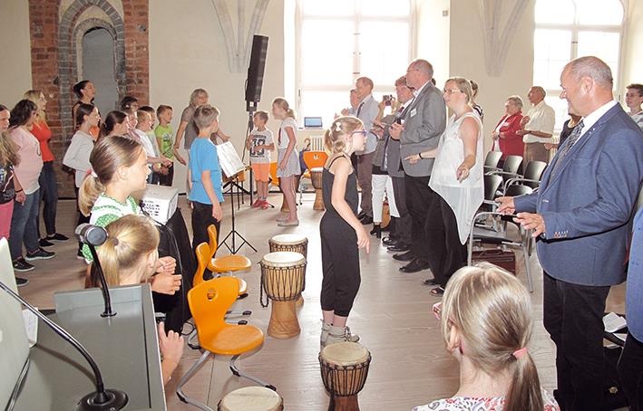 Der Schulchor auf dem Fachtag in Neuzelle 2017