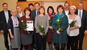 Gruppe der Mitarbeitenden der Kita Bennolino in Spremberg und Fachreferenten