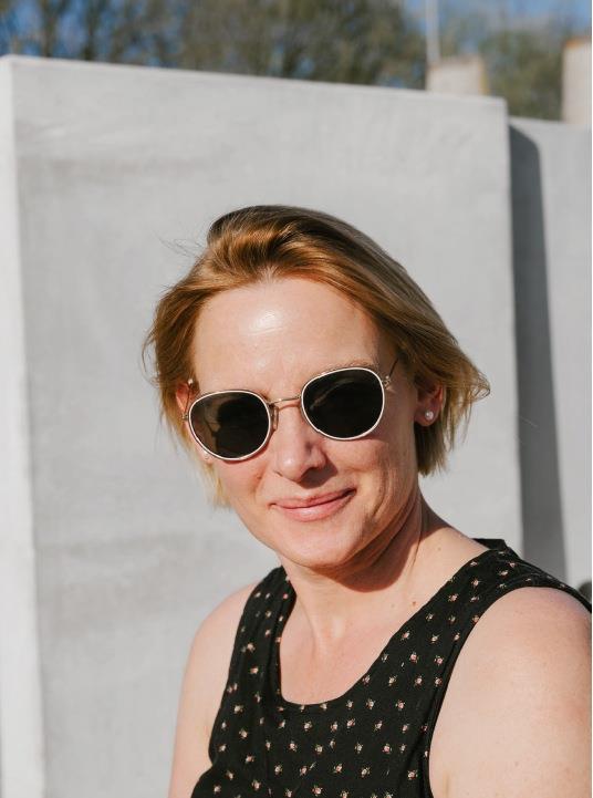 Die ehrenamtliche Patin Kerstin Schmitz im Porträt.