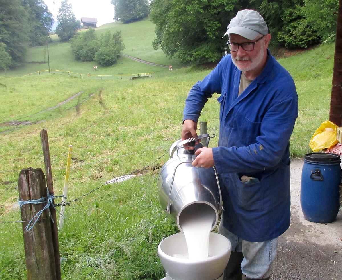 Martin Lambrecht beim Einsatz in der Schweiz