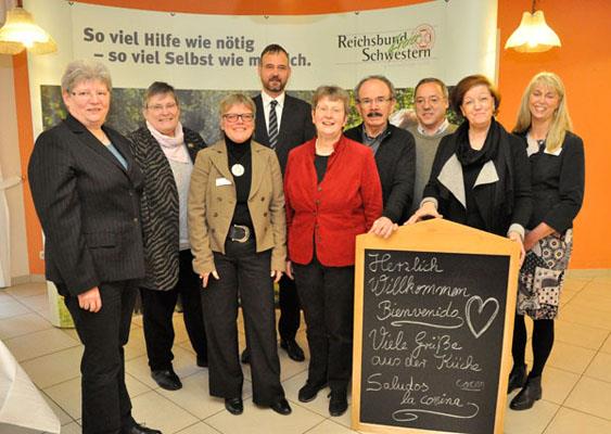 Gruppenfoto der Initiatoren der Aktion Spanier in der Altenpflege