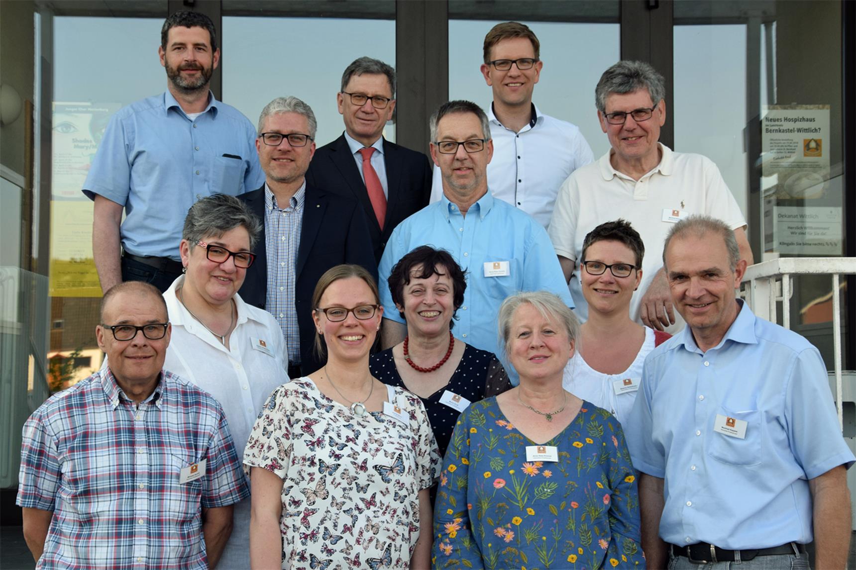 Die Initiatoren des Projektes Hospizhaus Wittlich stehen als Gruppe zusammen.