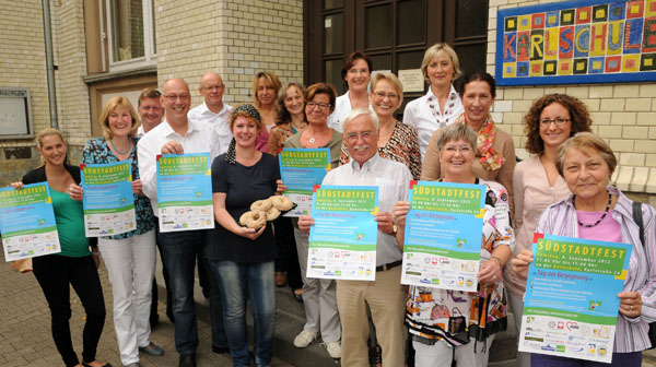 Gruppenfoto: Die Mitglieder vom Runden Tisch Südstadtquartier